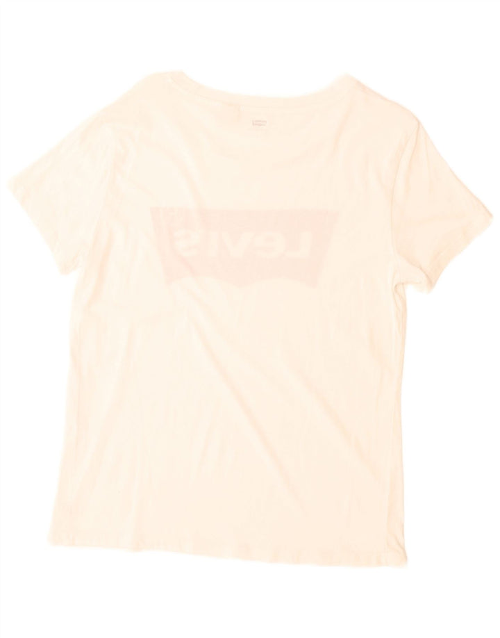 Женская футболка с рисунком Levi's Top UK 14, средний белый