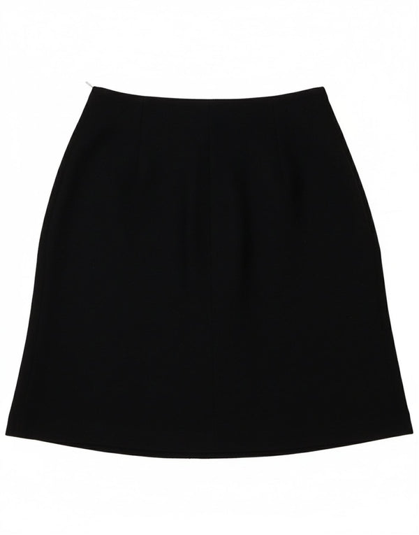 Женская юбка-трапеция Hobbs UK 8, маленькая W26, темно-синяя, шерсть