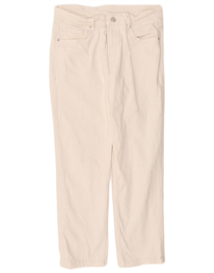 Женские прямые джинсы Massimo Dutti EU 40 Medium W30 L26, белый хлопок