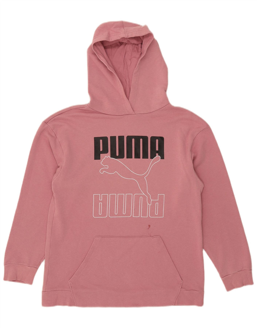 Мужской джемпер с капюшоном с рисунком Puma, средний розовый