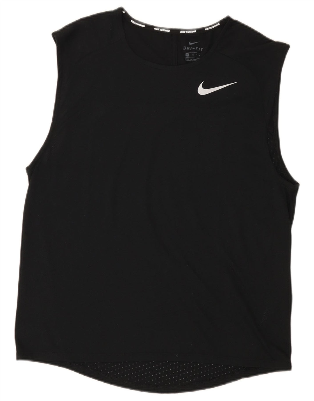 Мужской жилет Nike Dri Fit, средний черный полиэстер