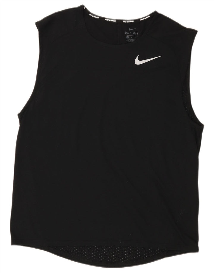 Мужской жилет Nike Dri Fit, средний черный полиэстер