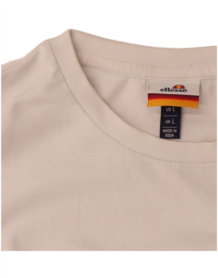 ELLESSE Мужская футболка с рисунком, большая белая