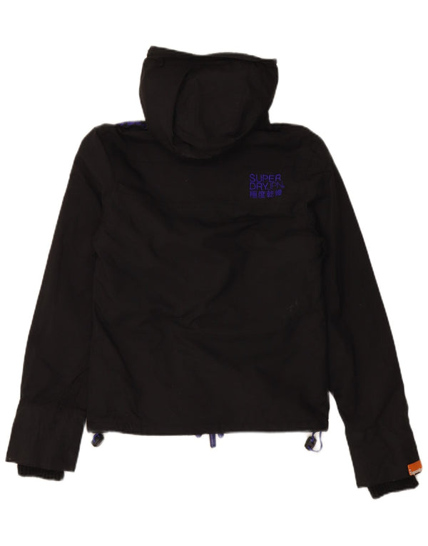 SUPERDRY Женская ветровка с капюшоном The Windcheater UK 6 XS, черная