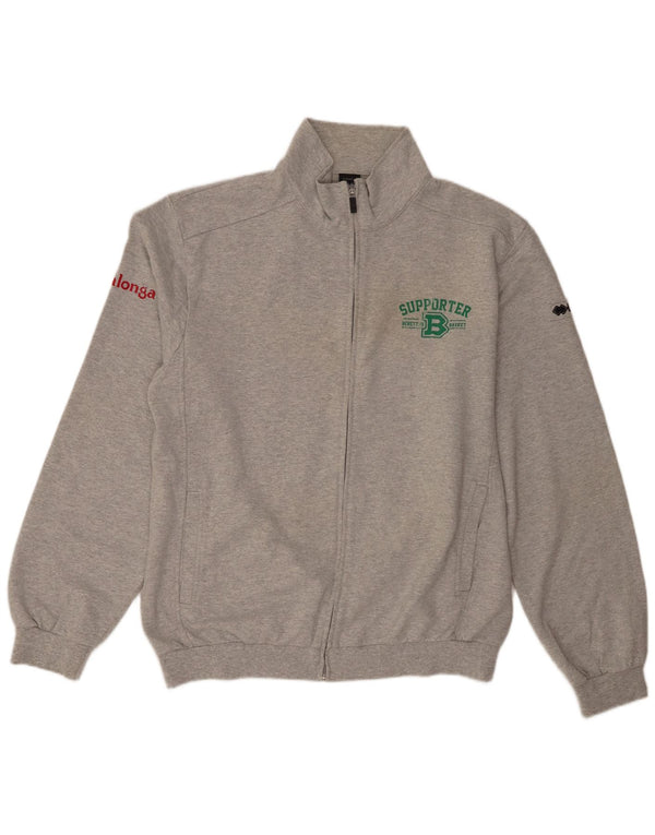 Мужской спортивный костюм Errea с рисунком, верхняя куртка 3XL, серый хлопок