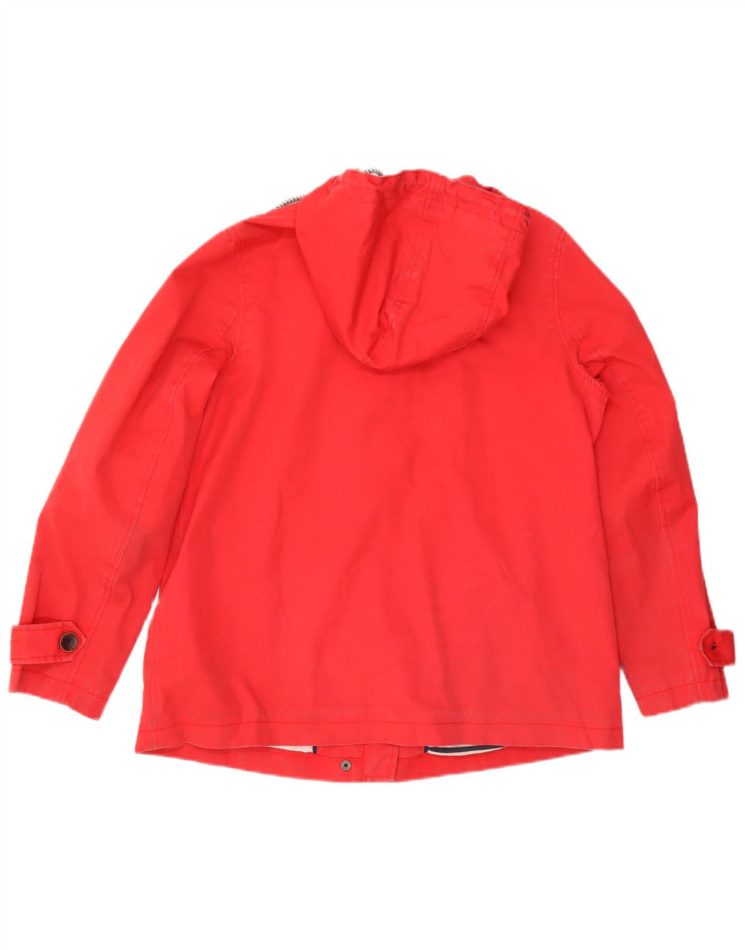 Женская дождевик с капюшоном Joules UK 14, большой красный хлопок