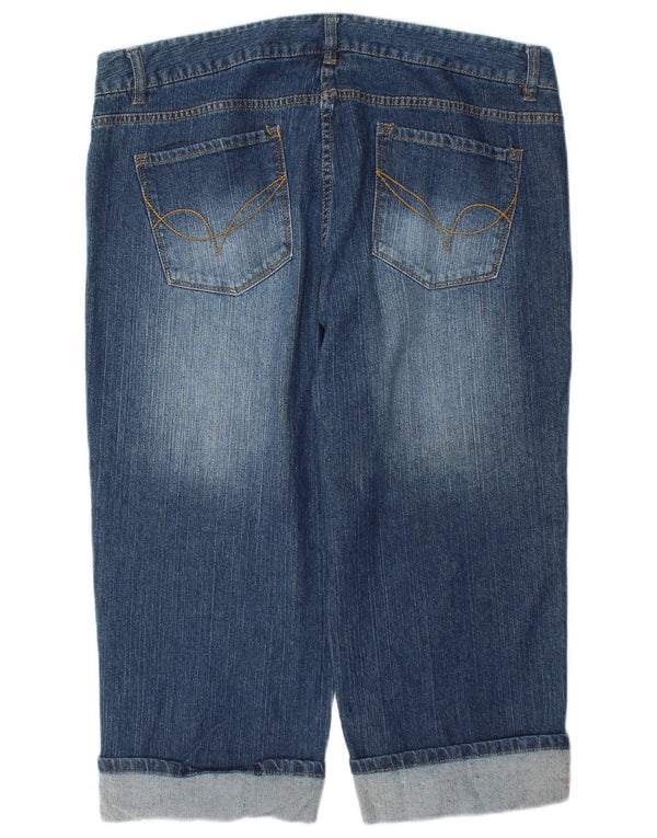 Женские капри Autograph UK 18 XL W38 L20 Синие хлопковые