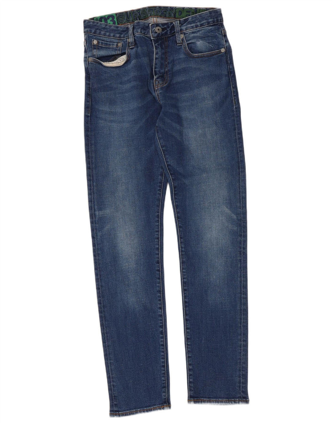 Женские узкие джинсы Superdry W30 L32 Синие, хлопок
