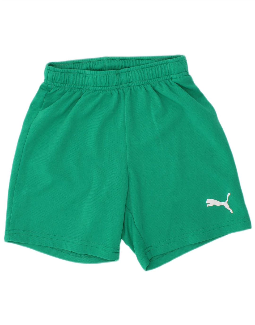 Спортивные шорты Puma для мальчиков 7-8 лет, зеленый полиэстер