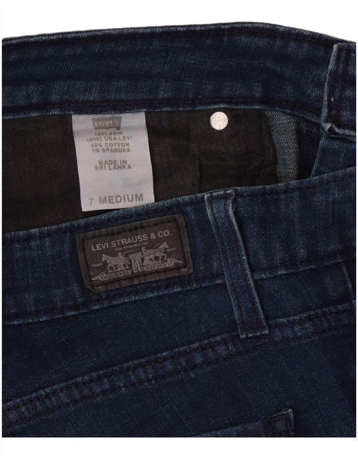 Женские джинсы Levi's 524 Super Low Slim, США 7, средние W32 L31, синие, хлопок
