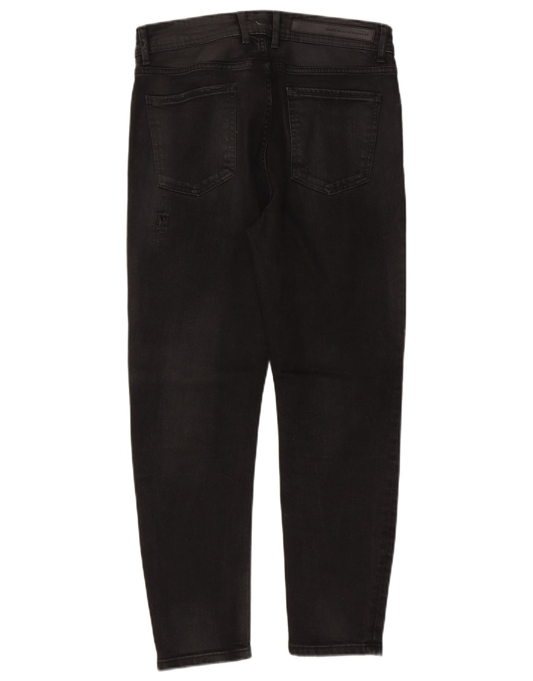 Мужские потертые узкие джинсы Zara EU 42, большие W32 L26, черные