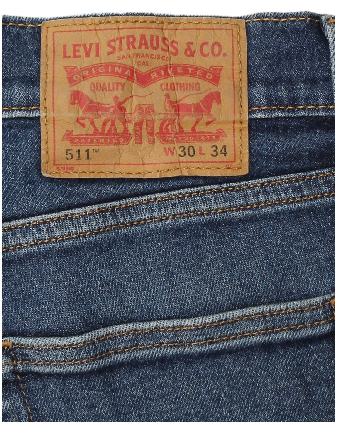 Женские джинсы LEVI'S 511 Slim W30 L26 Синие, хлопок