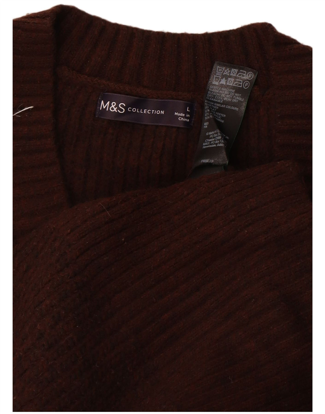Женская майка без рукавов Marks & Spencer UK 16, большой коричневый полиэстер