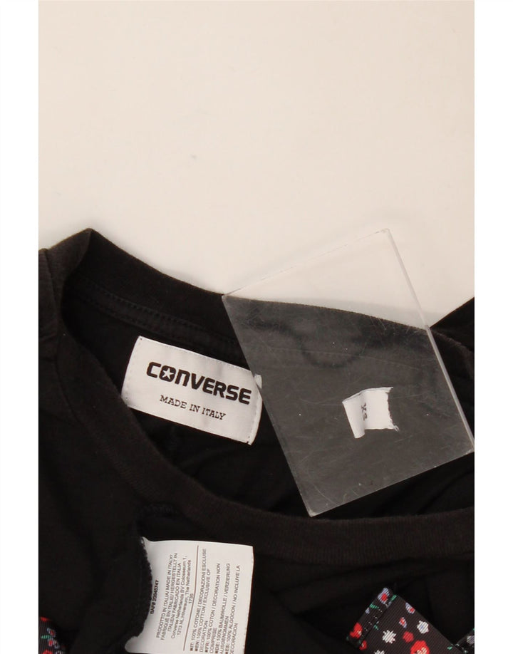 Мужская футболка с рисунком Converse Top XS, черный хлопок