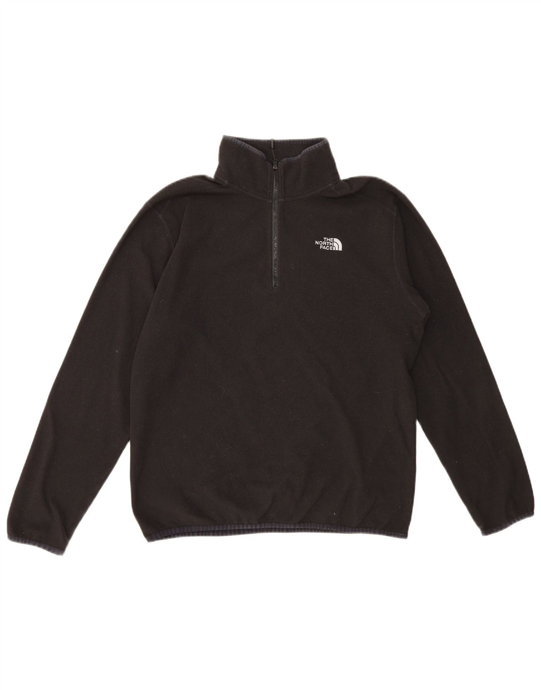 Мужской флисовый джемпер с воротником на молнии The North Face, средний черный, полиэстер