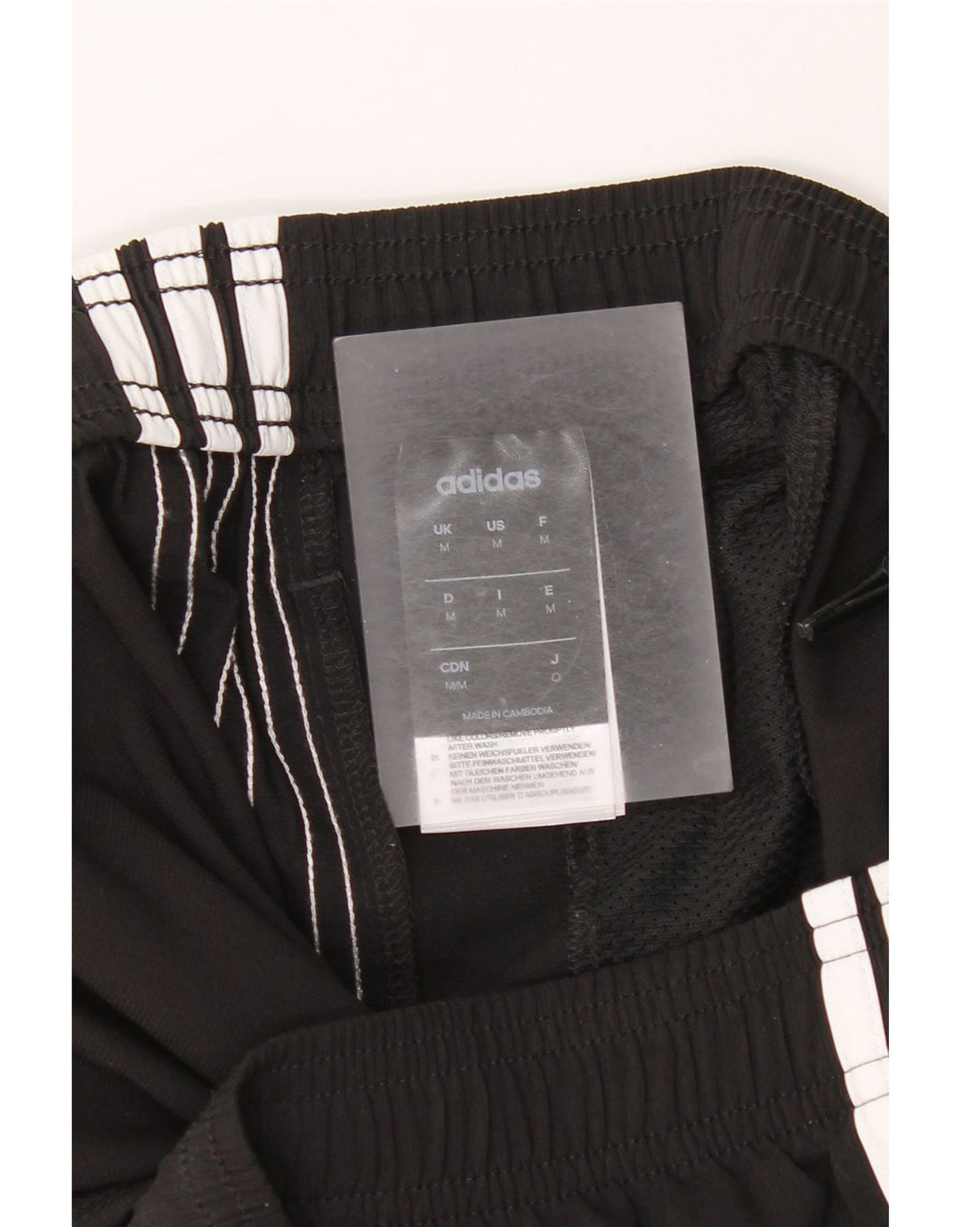 Мужские спортивные шорты Adidas среднего размера из полиэстера черного цвета