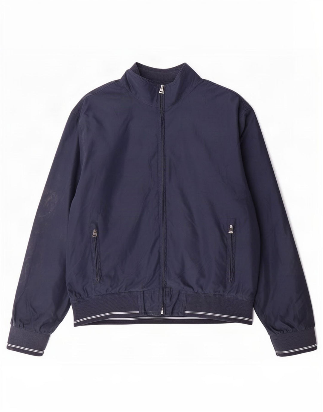 Marks & Spencer Mens Regular Fit Bomber Jacket UK 38 Medium Navy Blue