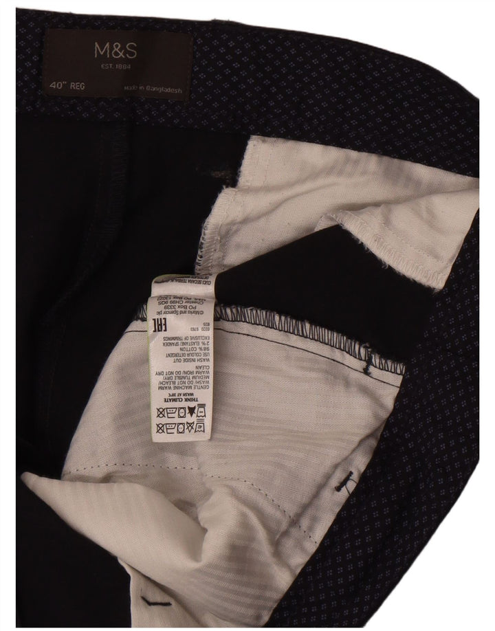 Мужские шорты чинос Marks & Spencer W40 XL, темно-синие, хлопок