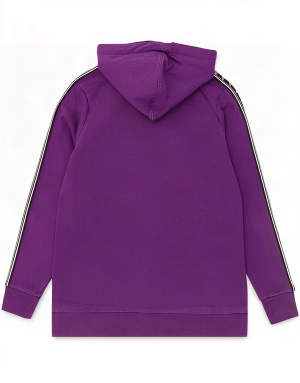 Женский джемпер с капюшоном Ellesse UK 16, большой фиолетовый, хлопок с цветными блоками