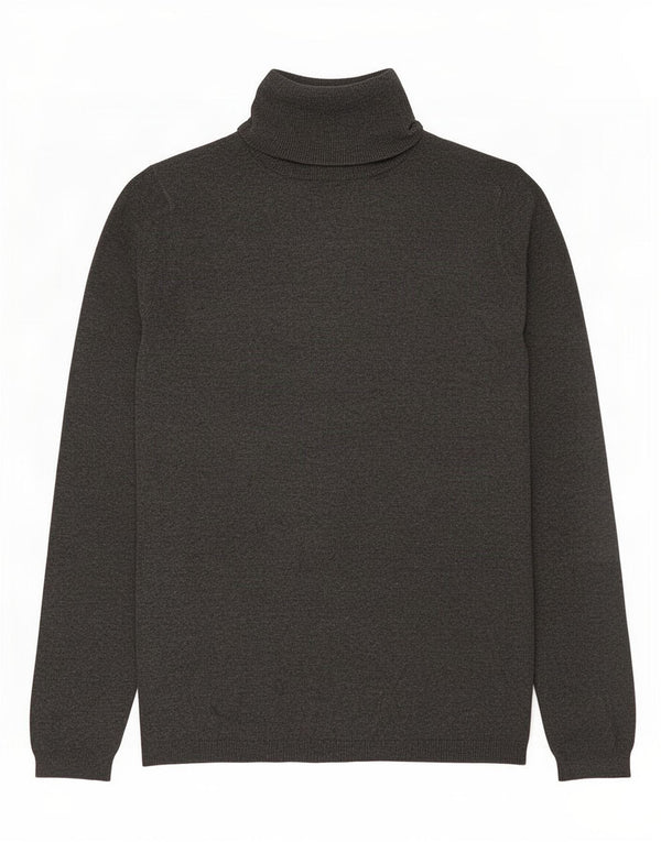 Zara Womens Roll Neck Jumper Sweater UK 12 Medium Grey