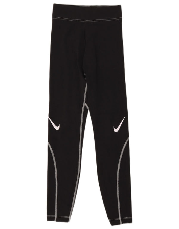 Женские леггинсы с рисунком Nike UK 4 XS, черные