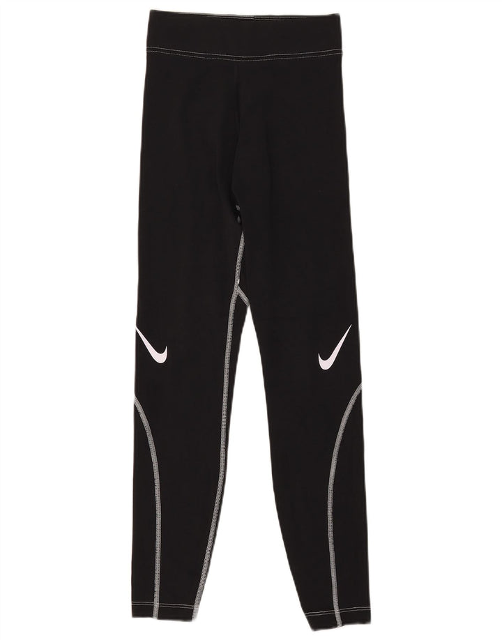 Женские леггинсы с рисунком Nike UK 4 XS, черные