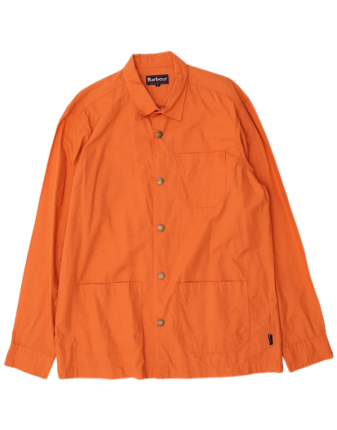 Мужская куртка Barbour UK 40, большая оранжевая, хлопок