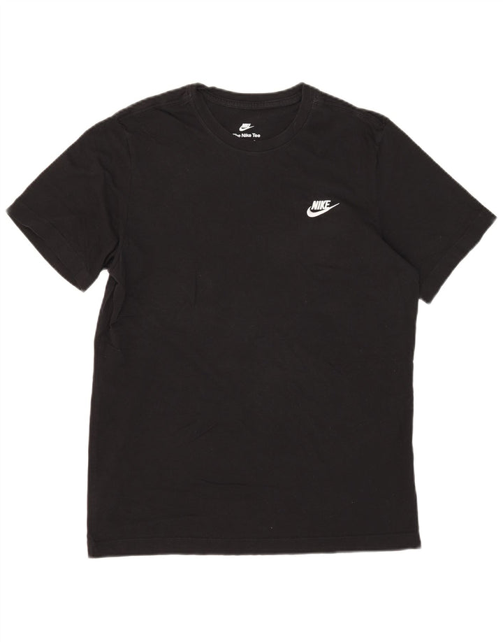 Мужская футболка Nike из хлопка среднего размера, черная