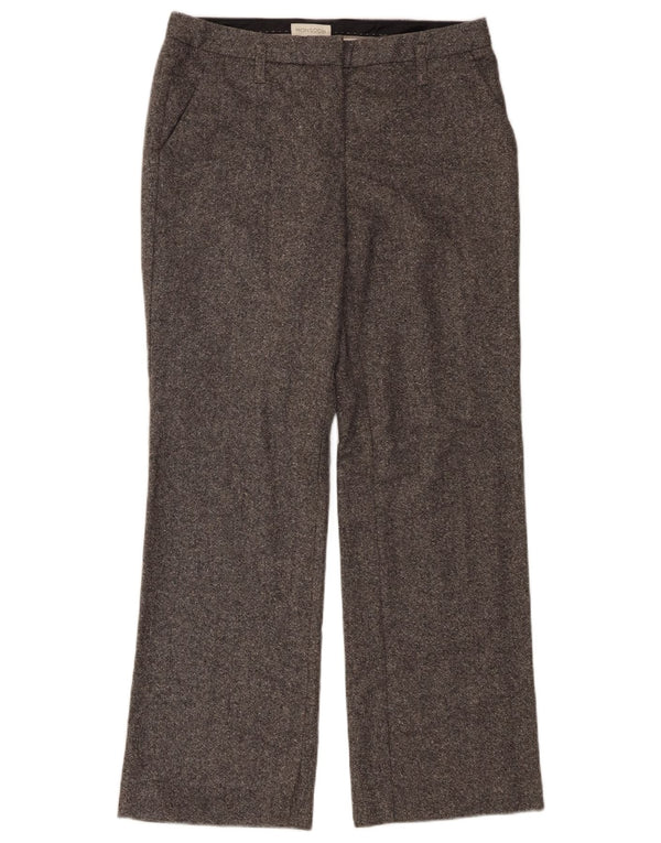 Женские прямые брюки чинос Monsoon UK 10, маленькие W28 L29, серые в крапинку