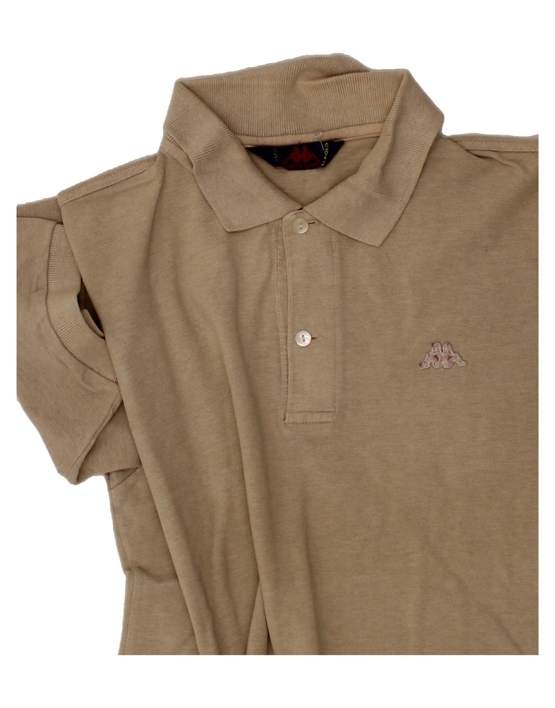 KAPPA Mens Polo Shirt Large Beige Cotton Vintage Kappa and Second-Hand Kappa from Messina Hembry 
