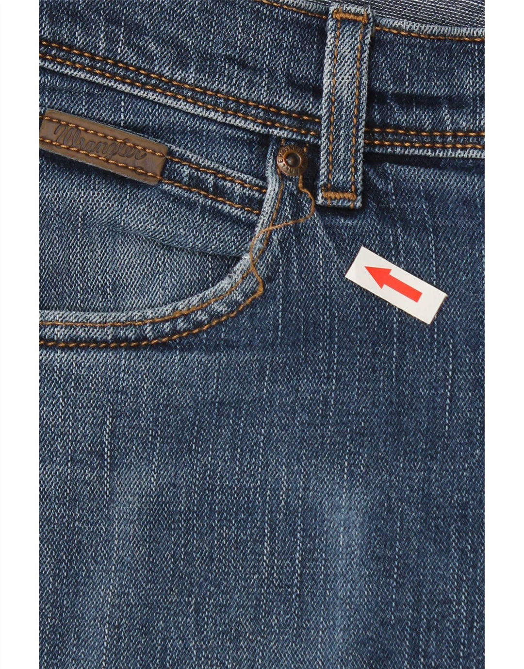 Мужские узкие джинсы Wrangler W34 L32 синие, хлопок