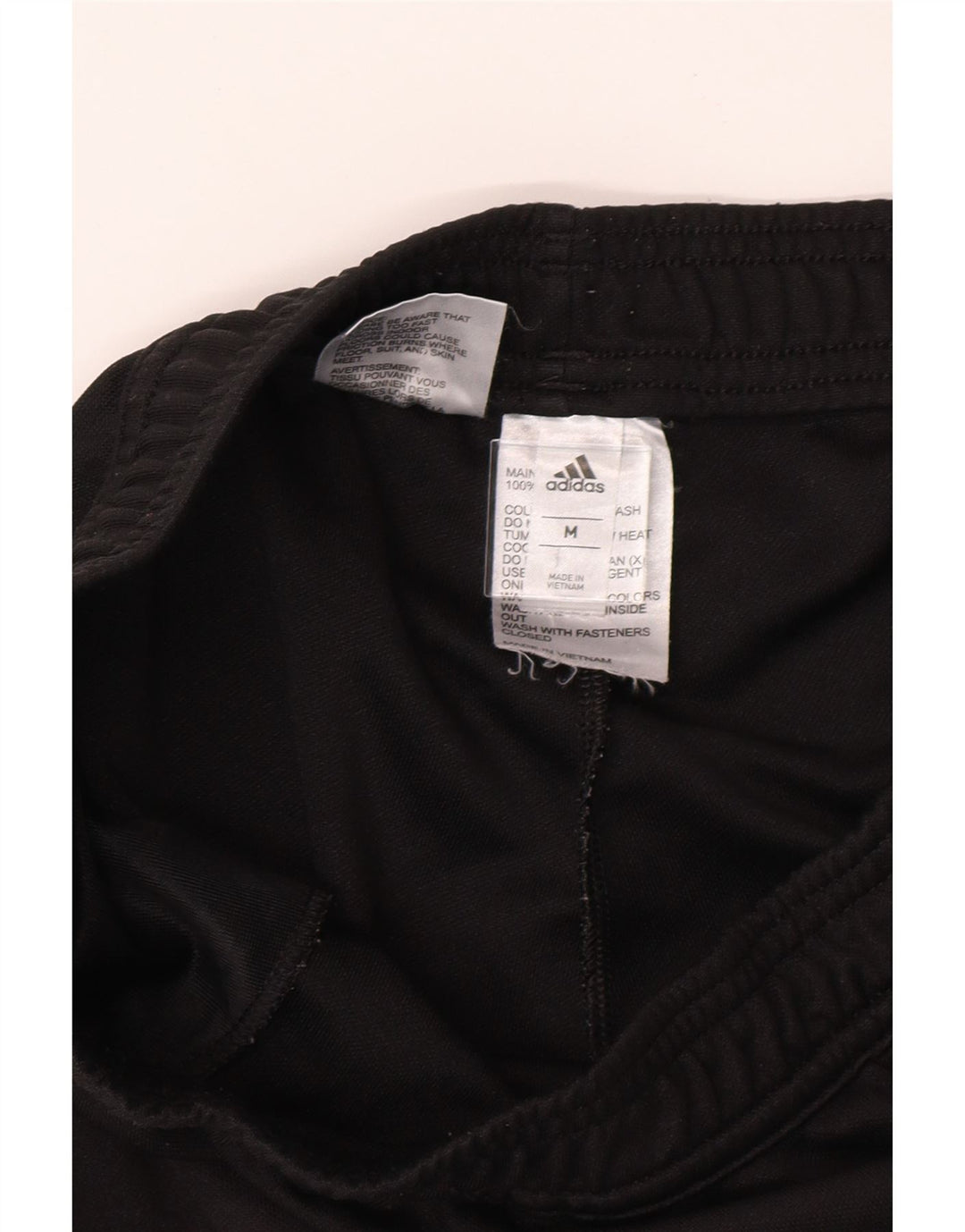 ADIDAS Mens Tracksuit Trousers Medium  Black Polyester