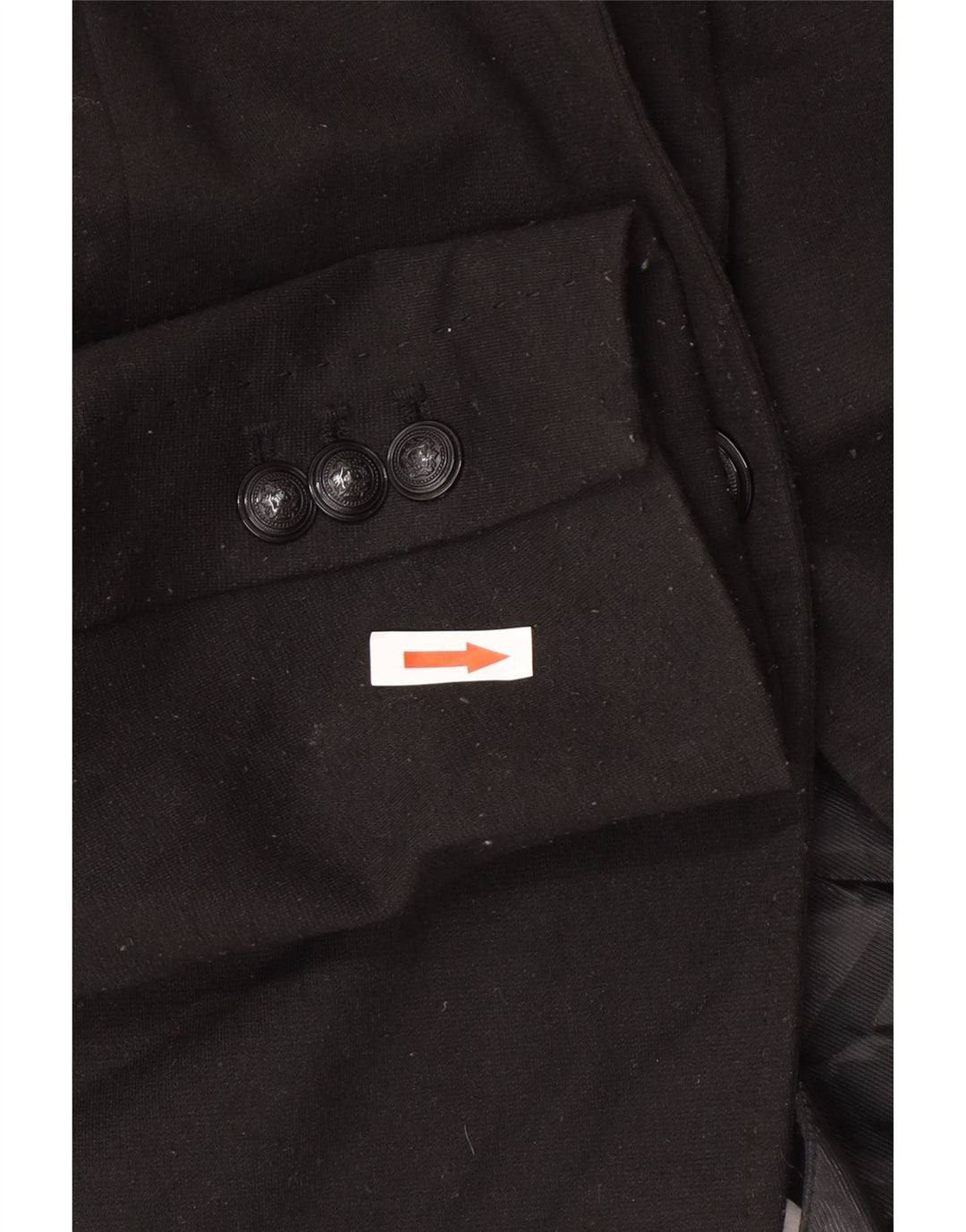 Женский пиджак Zara на 1 пуговице UK 12, средний черный полиэстер