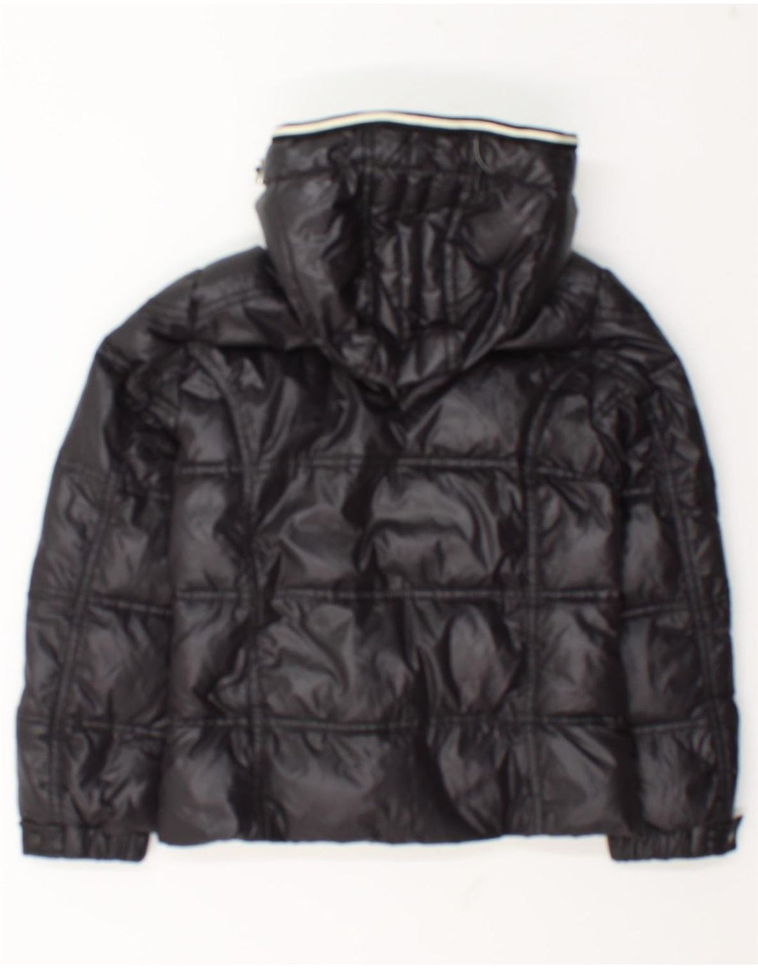 Moncler Утепленная куртка с капюшоном для девочек 9-10 лет Темно-синий полиамид