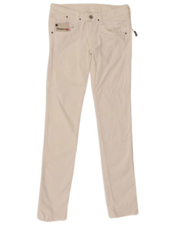 Джинсы Diesel Super Skinny для девочек 13–14 лет W28 L32, белый хлопок