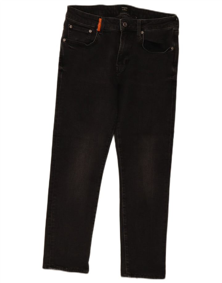 Женские укороченные джинсы Superdry Slim W32 L25, серый хлопок