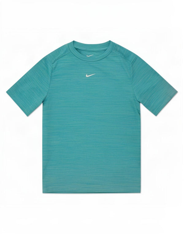 Футболка Nike Dri Fit для мальчиков, топ, 12–13 лет, полиэстер в большую синюю полоску
