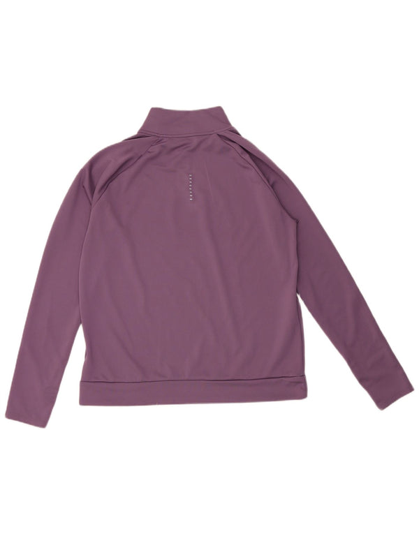 Женский спортивный костюм-пуловер с графическим рисунком Nike Dri Fit UK 14, средний фиолетовый
