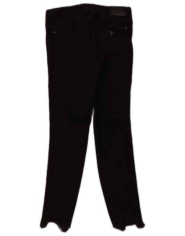 GUESS Женские джинсы скинни со средней посадкой W28 L28, черный хлопок