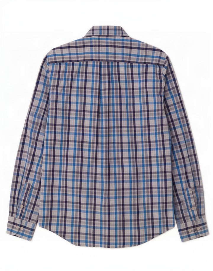 Мужская рубашка Tommy Hilfiger, маленькая синяя клетка, хлопок