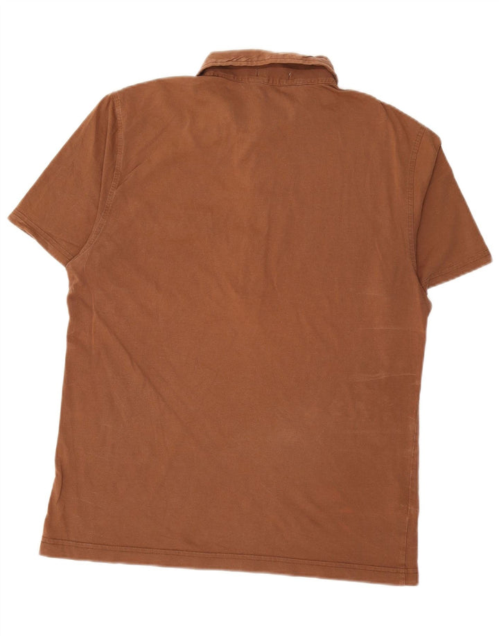 Мужская рубашка поло PENGUIN, большая коричневая, хлопок