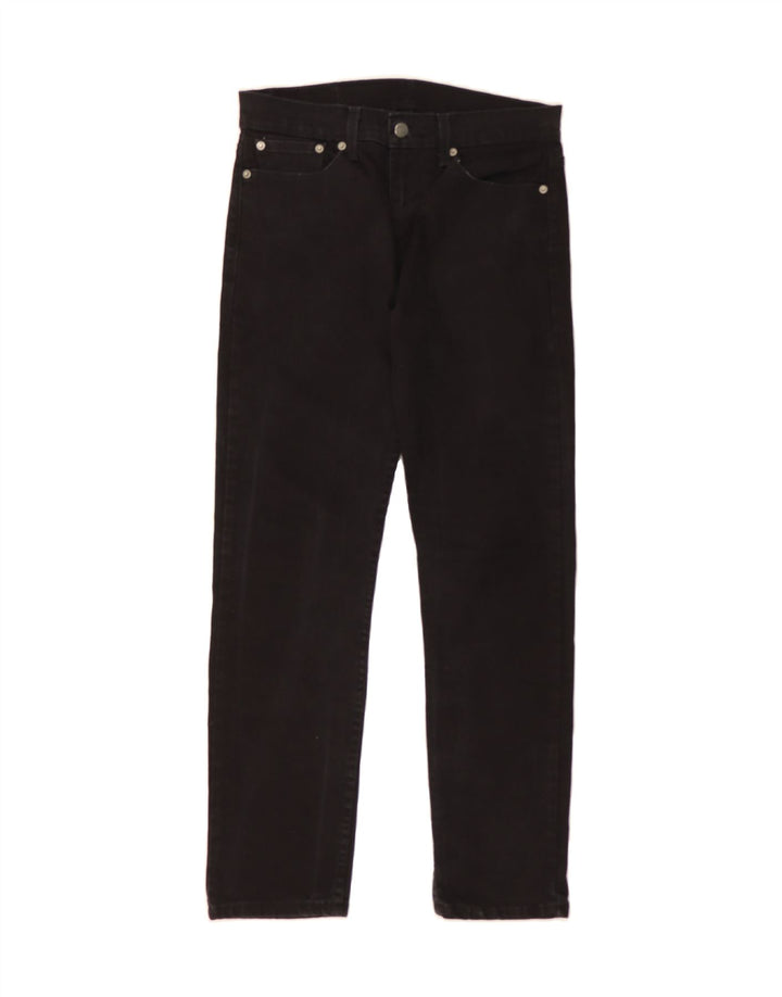 LEVI'S Womens 502 Tapered Jeans W29 L30 Black Cotton Vintage Levi's and Second-Hand Levi's from Messina Hembry 