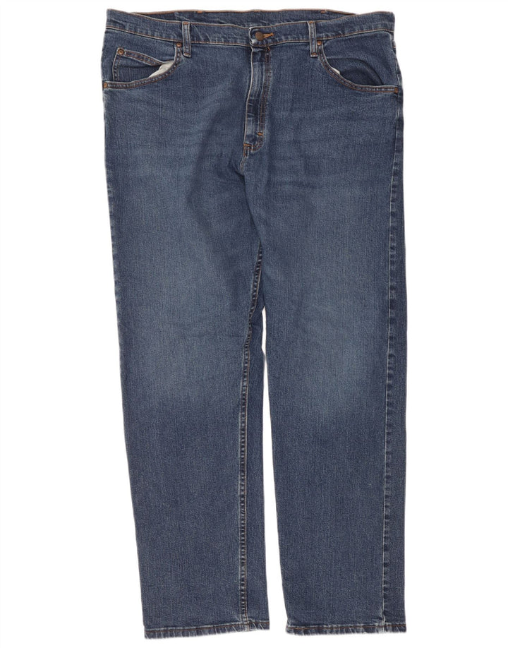 Мужские прямые джинсы Wrangler W38 L32 синие, хлопок