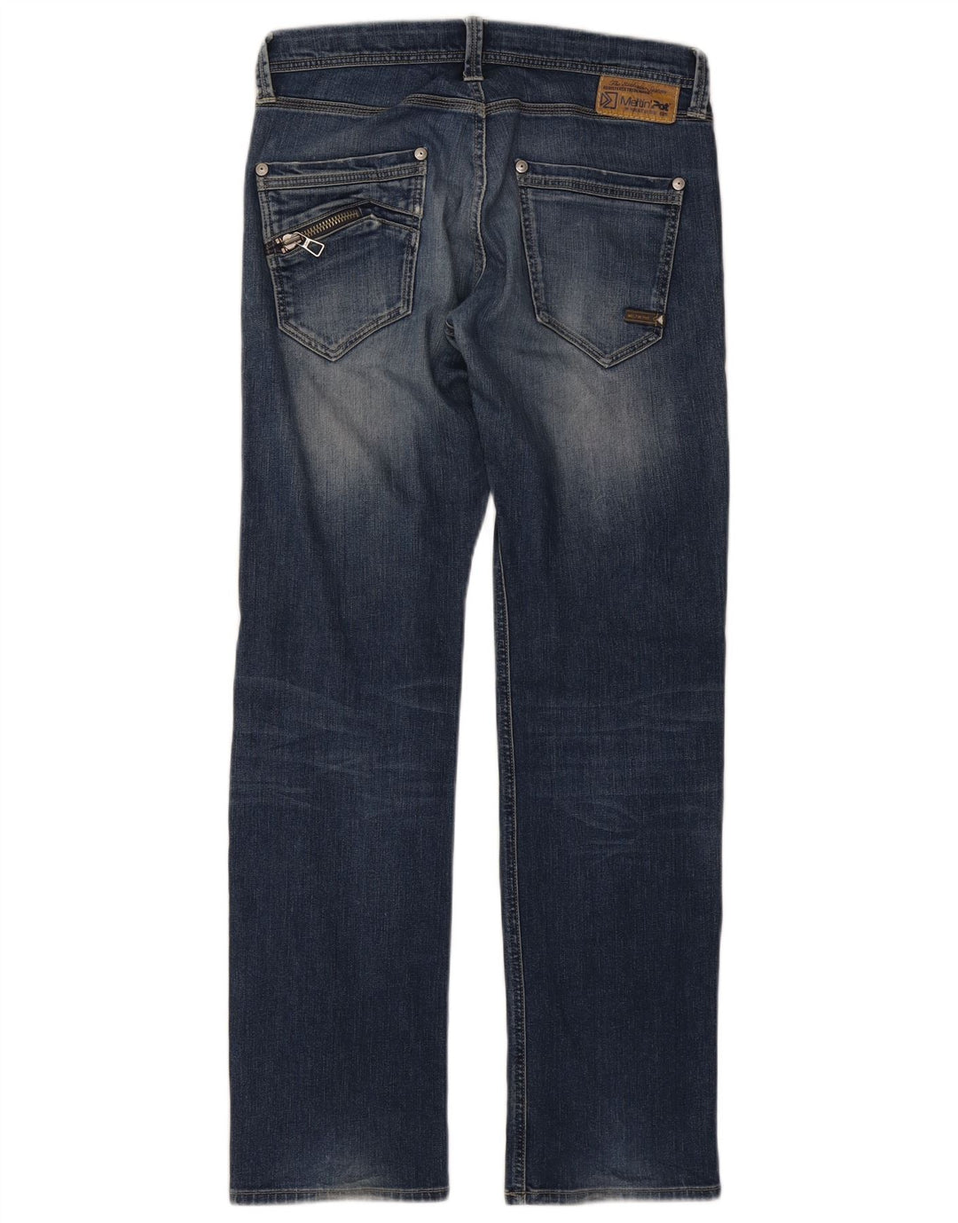 Женские прямые джинсы Meltin' Pot W33 L34, синий хлопок