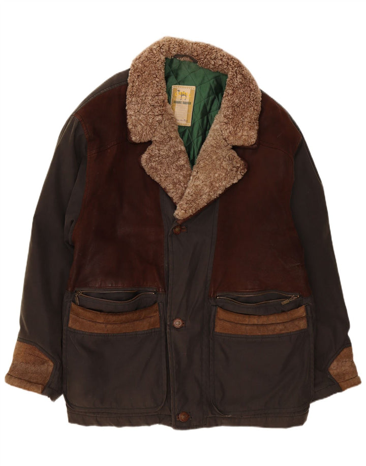 Мужская ветровка Camel Active IT 56 2XL Хаки Хлопок с цветными блоками