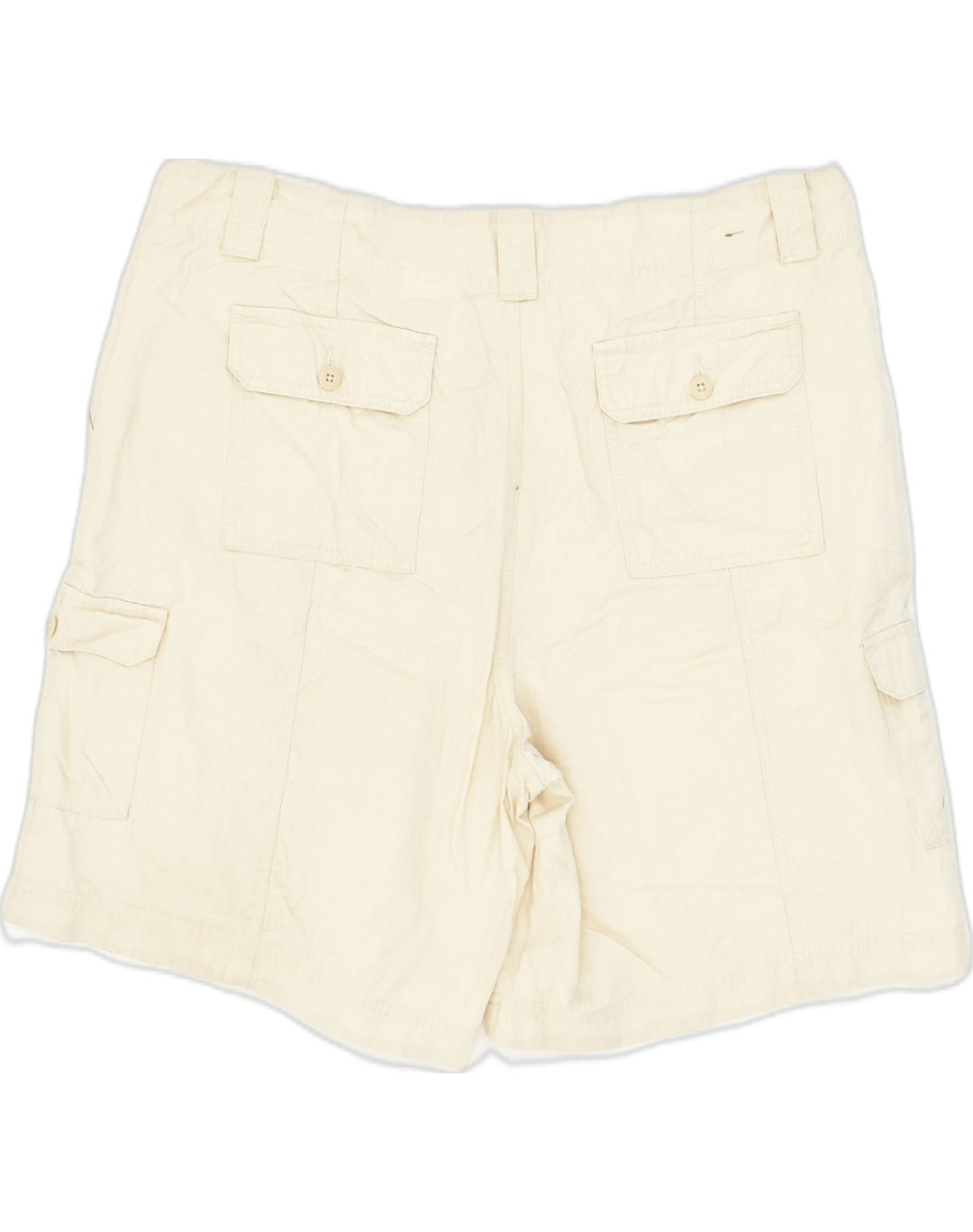 EDDIE BAUER Womens Cargo Shorts US 18 2XL W40 Off White Cotton | Vintage Eddie Bauer | Thrift | Second-Hand Eddie Bauer | Used Clothing | Messina Hembry 