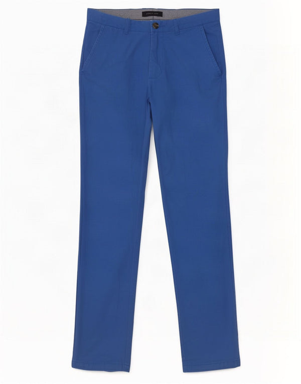Tommy Hilfiger Mens Slim Chino Trousers W32 L34 Blue Cotton