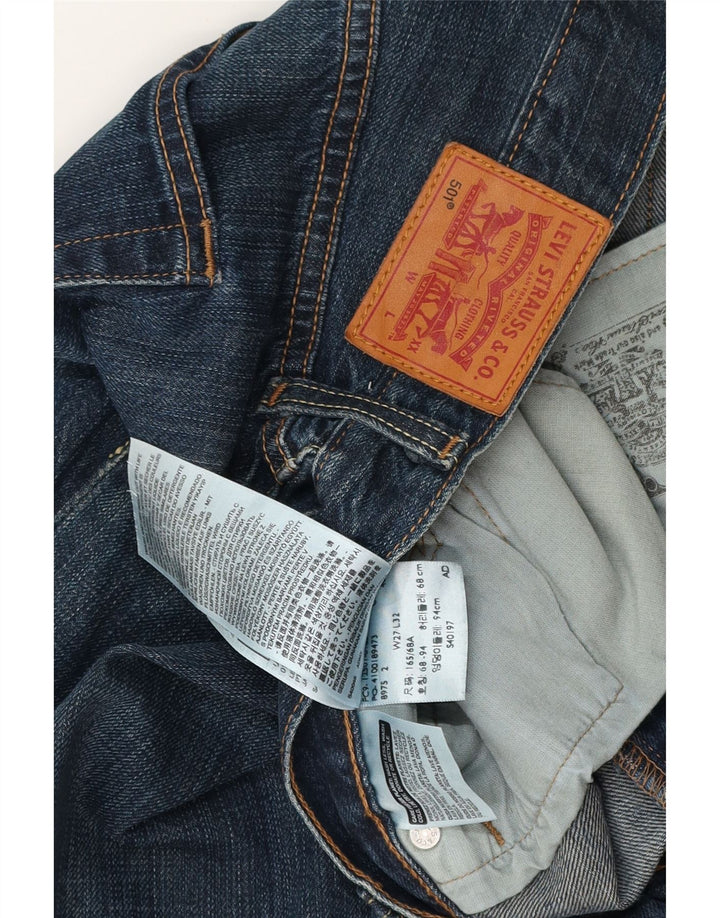 Женские прямые джинсы LEVI'S 501 W27 L32 Синие, хлопок