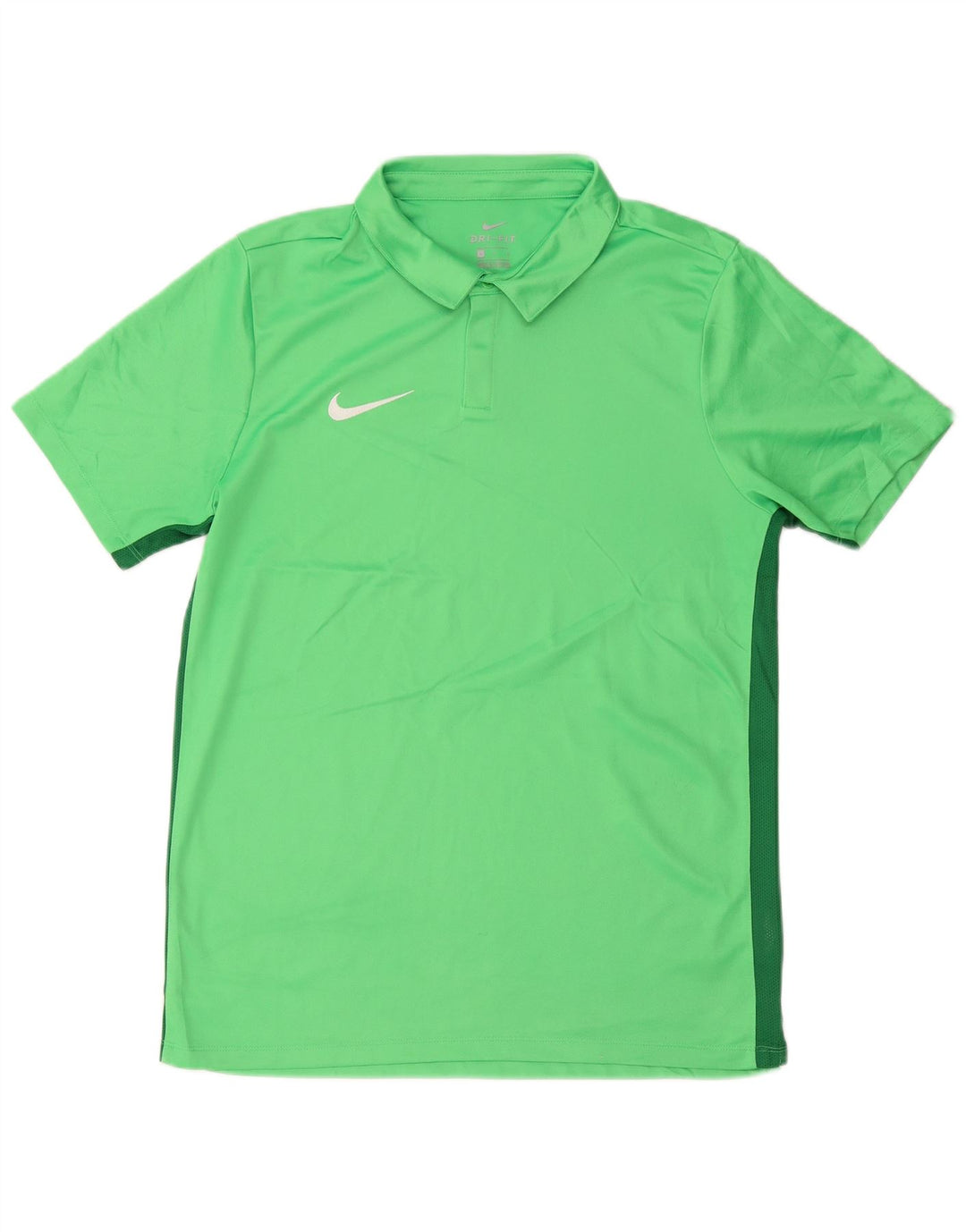 Мужская рубашка-поло Nike Dri Fit, большой зеленый полиэстер с цветными блоками