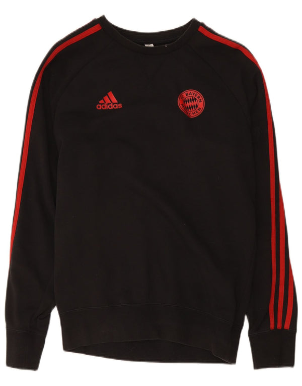 Мужской свитер Adidas FC Bayern Munchen, маленький черный хлопковый джемпер